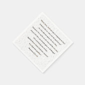 クリスチャンを正当化するのは神である スタンダードカクテルナプキン (角)