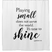 クリスチャンを輝かせる時やる気を起こさせる間 シャワーカーテン (正面)