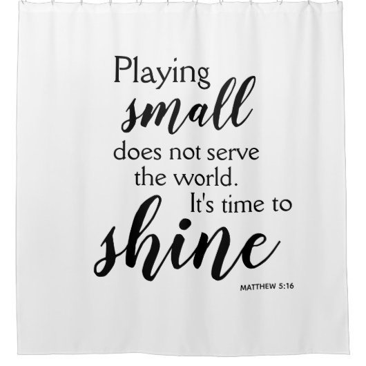 クリスチャンを輝かせる時やる気を起こさせる間 シャワーカーテン (正面)