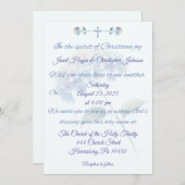 クリスチャンアジサイ結婚式招待状 招待状 (正面/裏面)