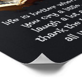 クリスチャンアドバイスおもしろいワイズドッグの生活がより良い ポスター (角)