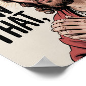 クリスチャンイエスミーム | ユーモアのあるイエス様は ポスター (角)