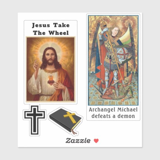 クリスチャンイエズクロスデカール車の窓またはラップトップ シール (シート)