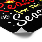 クリスチャンイエズザリューズクリスマスストッキングStuf ポスター (角)