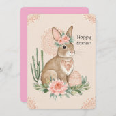 クリスチャンイースターバニープリント&印刷可能 シーズンカード (正面/裏面)