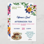 クリスチャンウィメンズフェローシップ茶招待状 招待状 (正面/裏面)
