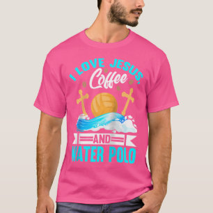 クリスチャンウォーターポロIラブイエズウォーターポロプレイ Tシャツ