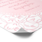 クリスチャンウォールアートデコールピンクガールーム ポスター (角)