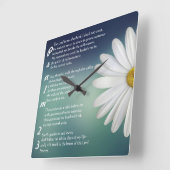 クリスチャンウォールクロックパルム23 スクエア壁時計 (傾斜)