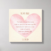 クリスチャンウォールデコールキャンバスアート キャンバスプリント (正面)