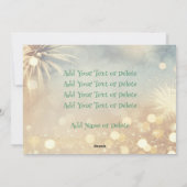 クリスチャンエレガントクロススクリプト写真クリスマス シーズンカード (裏面)