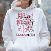 クリスチャンエレガントバレンタインデー1513 パーソナライズされた年 パーカ