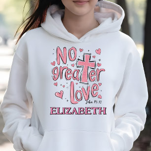 クリスチャンエレガントバレンタインデー1513 パーソナライズされた年 パーカ