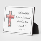 クリスチャンエレガント悔やみや弔慰記念碑 フォトプラーク (側面)