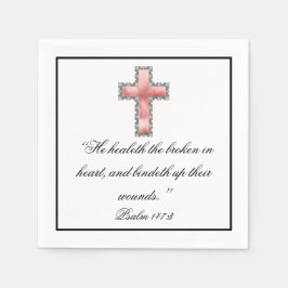 クリスチャンエレガント悔やみや弔慰 スタンダードカクテルナプキン