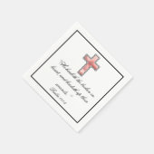 クリスチャンエレガント悔やみや弔慰 スタンダードカクテルナプキン (角)