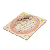 クリスチャンエンジェルセレニティ祈りの言葉 タイル (側面)