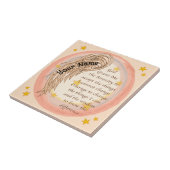 クリスチャンエンジェルセレニティ祈りの言葉 タイル (側面)