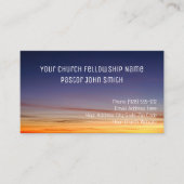 クリスチャンオレンジパープルサンセットチャーチ 名刺 (正面)