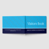 クリスチャンカスタムの名誉主の訪問者ブルー ゲストブック (全面)