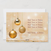 クリスチャンカスタムクロス写真台本レッドクリスマス シーズンカード (裏面)