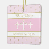 クリスチャンカスタムバプテスマオーナメント セラミックオーナメント (左)
