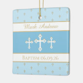 クリスチャンカスタムバプテスマオーナメント セラミックオーナメント (左)