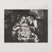 クリスチャンカトリック出生シーンマンガー シーズンポストカード (正面)