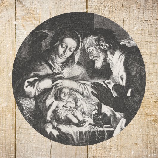 クリスチャンカトリック出生シーンマンガー ラウンドシール