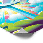 クリスチャンカラフルモダンポスター ポスター (角)