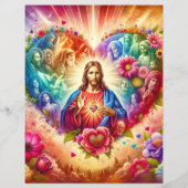 クリスチャンカラフルヴァレンティススクラップブック紙 (裏面)