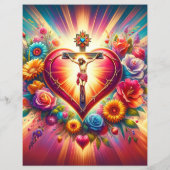 クリスチャンカラフルヴァレンティススクラップブック紙 (裏面)