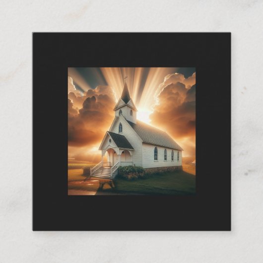 クリスチャンカントリー教会 スクエア名刺 (正面)