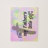 クリスチャンガールパズルとピンクと黄色のハート ジグソーパズル (縦)