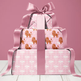 クリスチャンガールベビーシャワー宗教 ラッピングペーパーシート