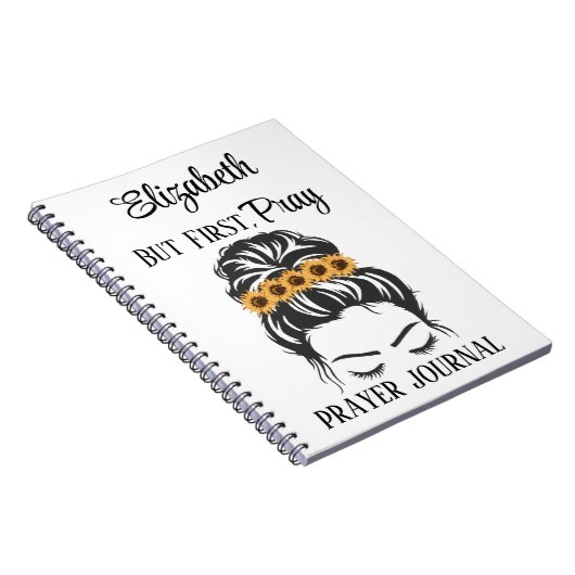 クリスチャンギフト祈りの言葉引用文ファースト祈スフラワー ノートブック (右側)