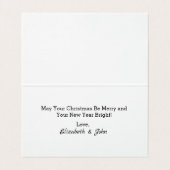 クリスチャンクラシカル・クリスマスの喜びのメッセージの挨拶 (内部フラット)