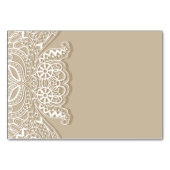 クリスチャンクラシックヴィンテージホワイトレースタ結婚ウペ テーブルナンバー (裏面)