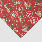 クリスチャンクリスマスウォーターカラー出生レッド 薄葉紙 (詳細)