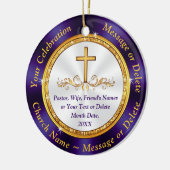 クリスチャンクリスマスオーナメントBULKまた買はJust One セラミックオーナメント (左)