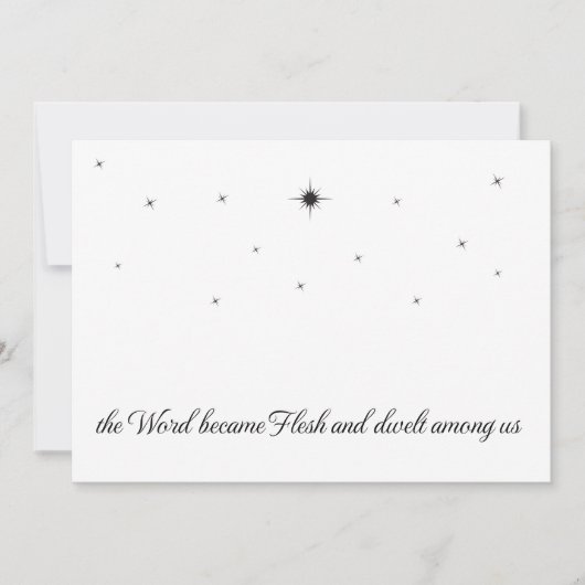 クリスチャンクリスマスカード2023シンプルデザイン 案内状 (正面)