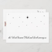 クリスチャンクリスマスカード2023シンプルデザイン 案内状 (正面/裏面)