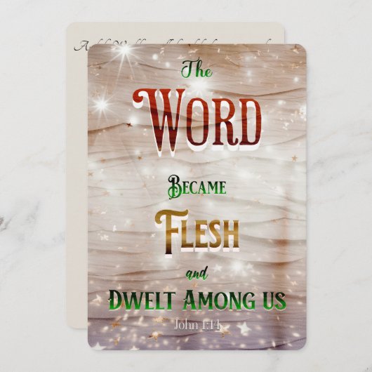 クリスチャンクリスマスカード2023モダンデザイン シーズンカード (正面/裏面)