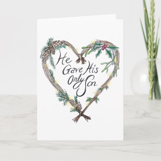 クリスチャンクリスマスカード シーズンカード (正面)