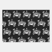 クリスチャンクリスマスジョイイエス出生シーン信仰 ラッピングペーパーシート (正面)