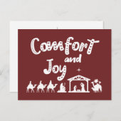 クリスチャンクリスマスジョイ出生シーン ポストカード (正面/裏面)