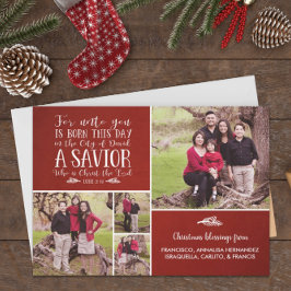 クリスチャンクリスマスバースタイポグラフィホリデーフォト シーズンカード