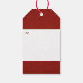 クリスチャンクリスマスバースタイポグラフィホリデー ギフトタグ (裏面)