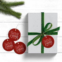 クリスチャンクリスマスバースタイポグラフィホリデー フェイバータグ