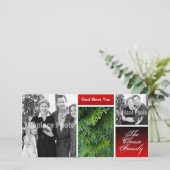 クリスチャンクリスマスフォトカードホリデー写真 シーズンカード (スタンド正面)